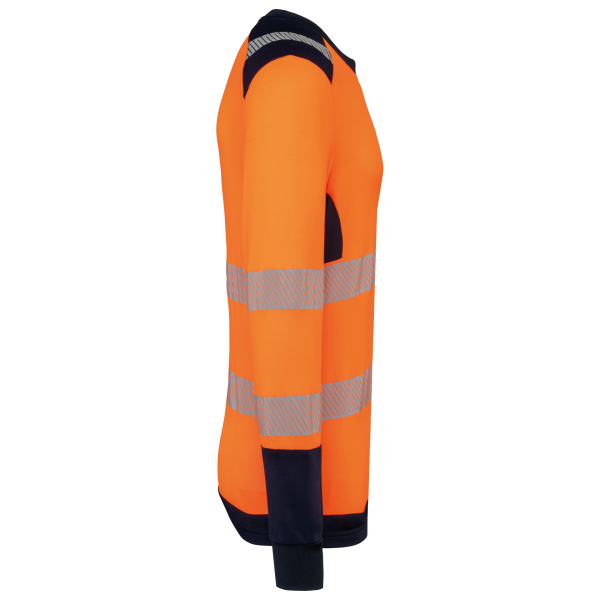 T-shirt de sécurité recyclé col rond manches longues unisexe – Image 15