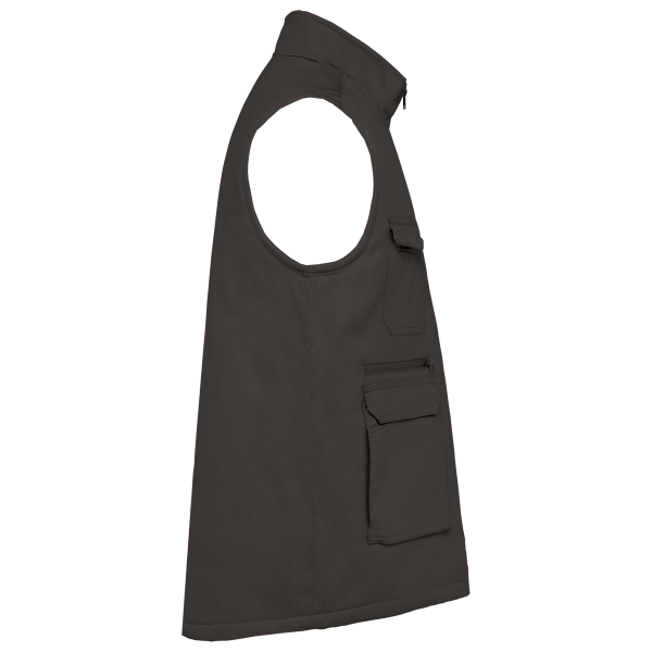 Gilet polycoton multipoches rembourré unisexe – Image 29
