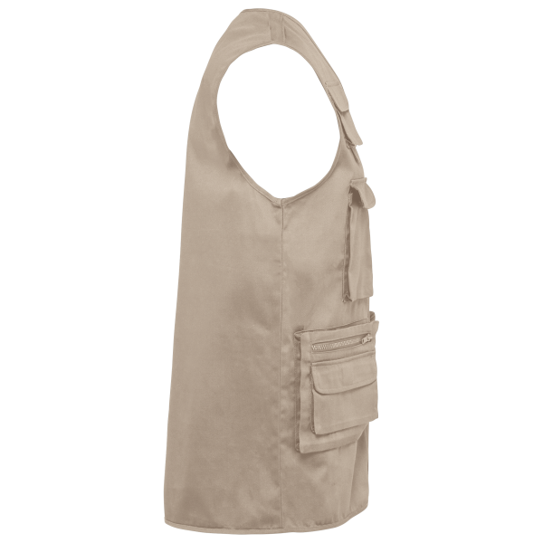 Gilet polycoton multipoches doublé unisexe – Image 20