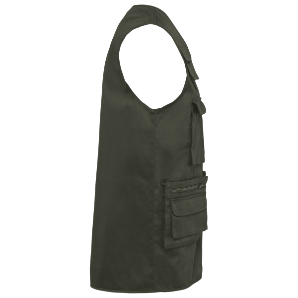 Gilet polycoton multipoches doublé unisexe – Image 26