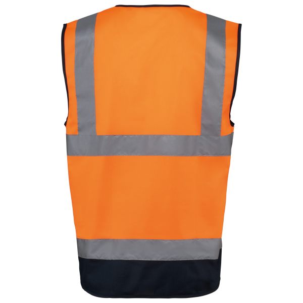 Gilet de sécurité haute visibilité recyclé avec zip unisexe – Image 16
