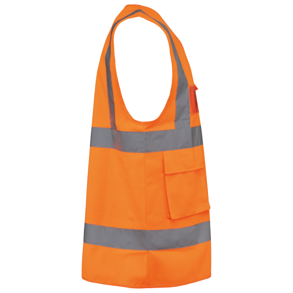 Gilet de sécurité haute visibilité recyclé avec zip unisexe – Image 15