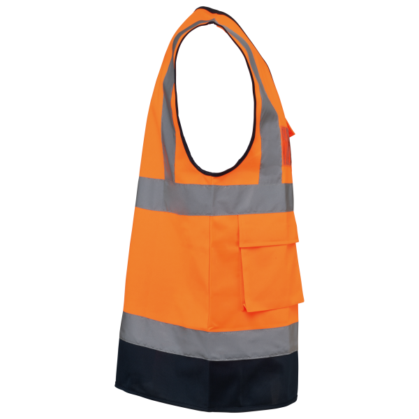 Gilet de sécurité haute visibilité recyclé avec zip unisexe – Image 17
