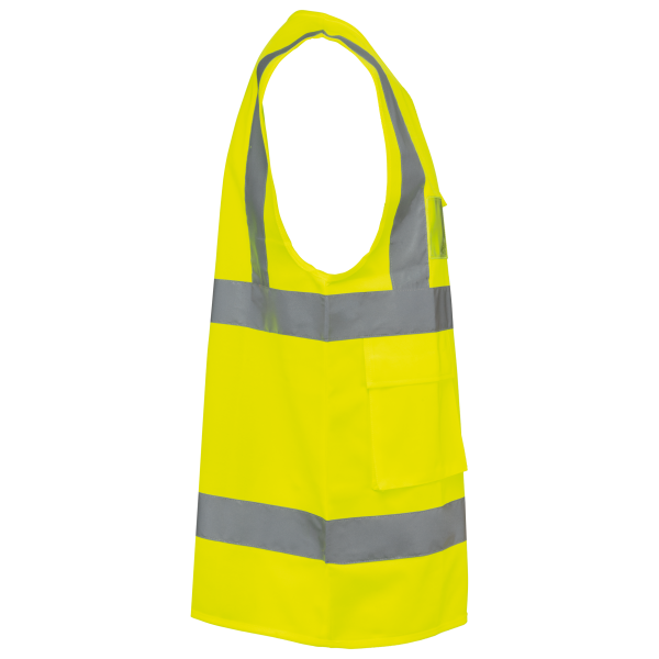 Gilet de sécurité haute visibilité recyclé avec zip unisexe – Image 19