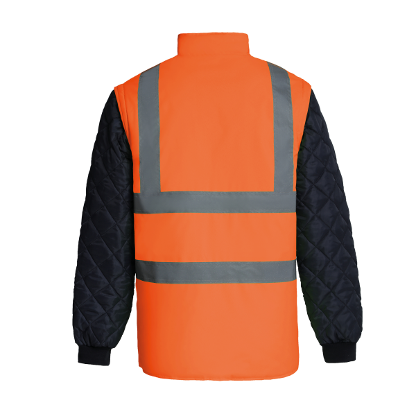 Veste matelassée haute visibilité avec manches détachables – Image 4