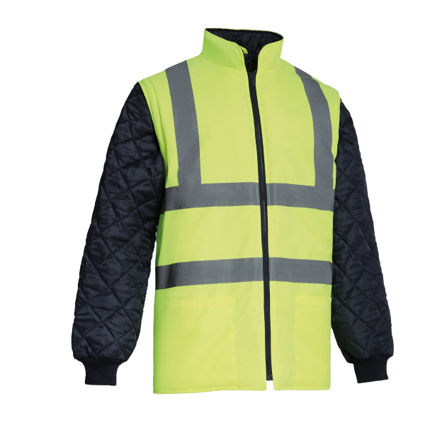 Veste matelassée haute visibilité avec manches détachables – Image 6