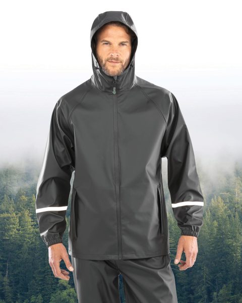 Veste imperméable Prism PU avec bandes réfléchissantes – Image 2