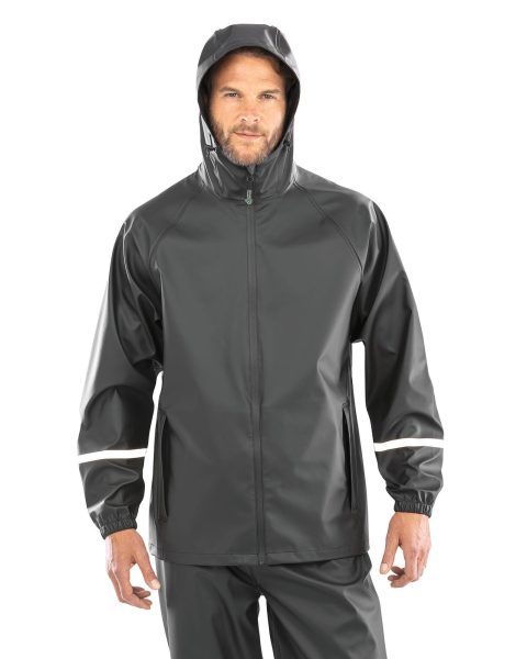 Veste imperméable Prism PU avec bandes réfléchissantes – Image 3