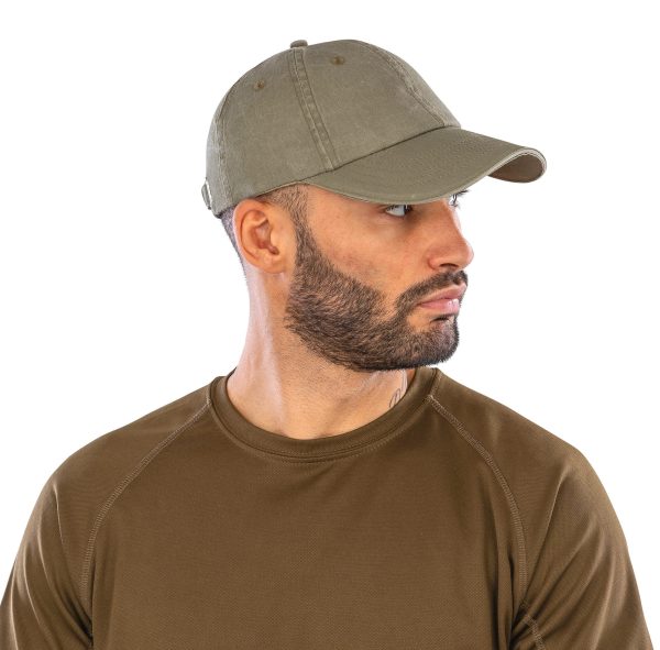 Casquette coton fine ligne lavé avec visière sandwich – Image 2
