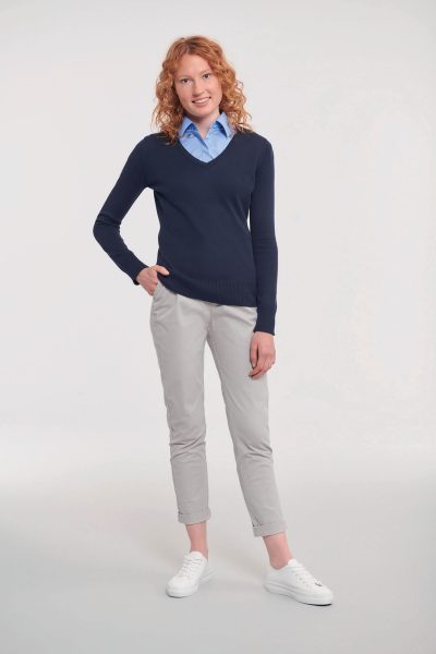 Pullover femme col v – Image 4