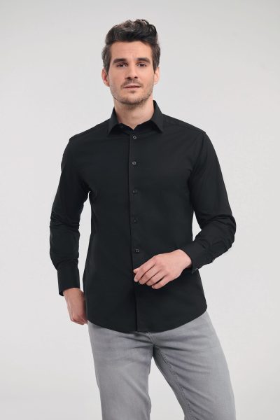 Chemise fittée homme manches longues – Image 2