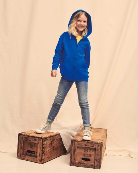 Sweat-shirt enfant zippé capuche Classic (62-045-0)