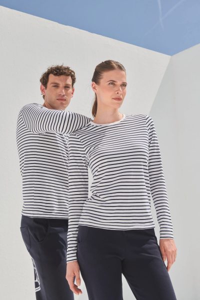 T-shirt rayé manches longues