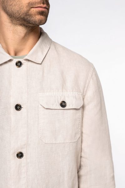 Surchemise délavée en lin homme – Image 11