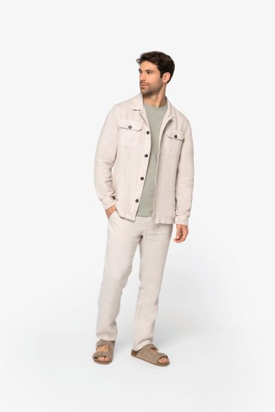 Surchemise délavée en lin homme – Image 8