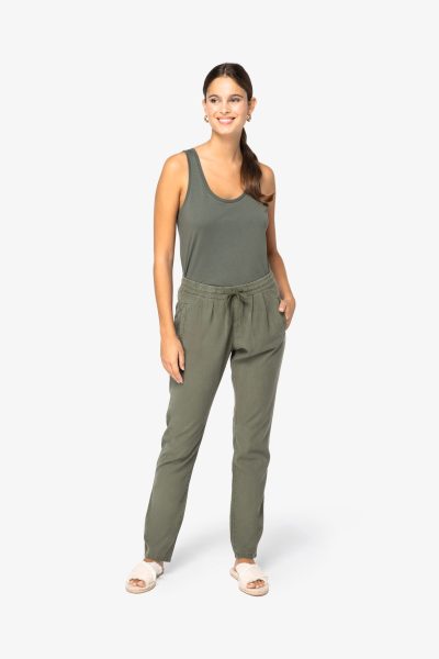 Pantalon écoresponsable délavé en lyocell femme – Image 2