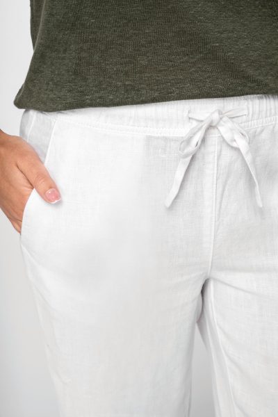 Pantalon délavé en lin femme – Image 4