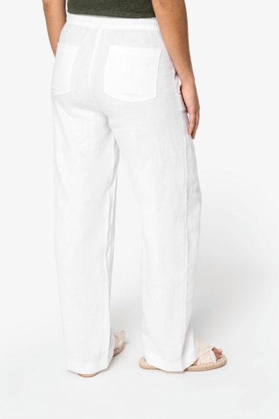 Pantalon délavé en lin femme – Image 3