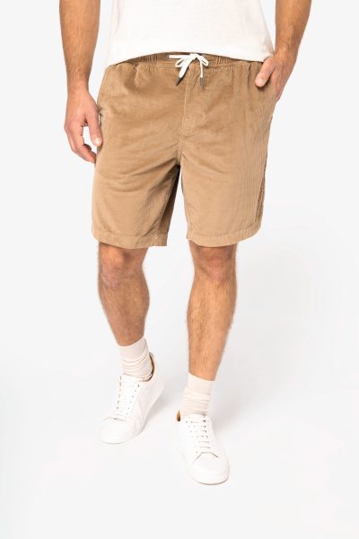 Short écoresponsable en velours côtelé homme
