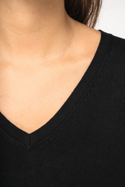 Pull écoresponsable col V en lyocell femme – Image 18