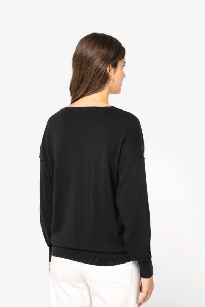 Pull écoresponsable col V en lyocell femme – Image 16