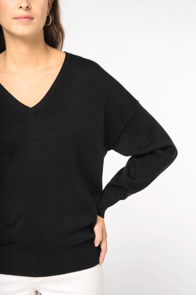 Pull écoresponsable col V en lyocell femme – Image 17