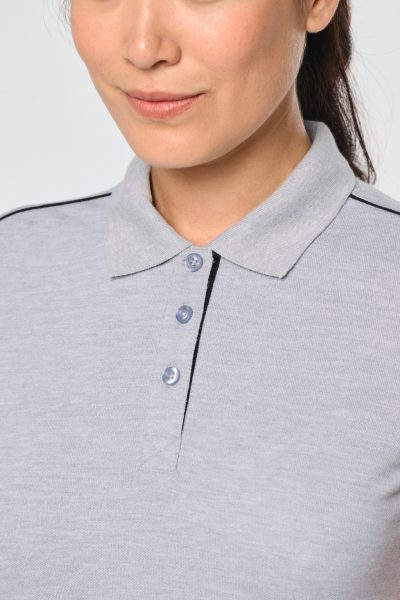 Polo Day To Day contrasté manches courtes femme – Image 3