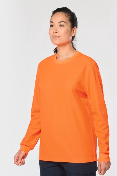 T-shirt unisexe écoresponsable manches longues coton/polyester – Image 6