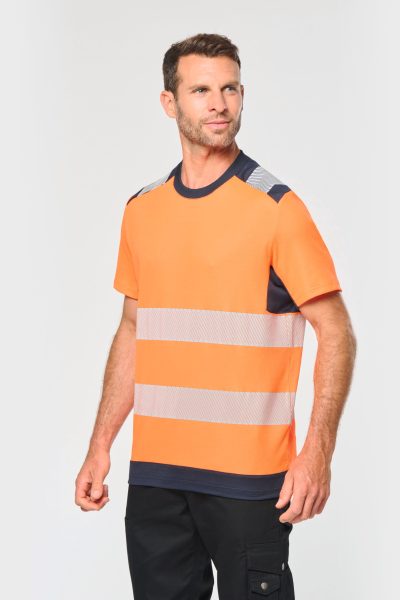 T-shirt de sécurité recyclé manches courtes unisexe – Image 2