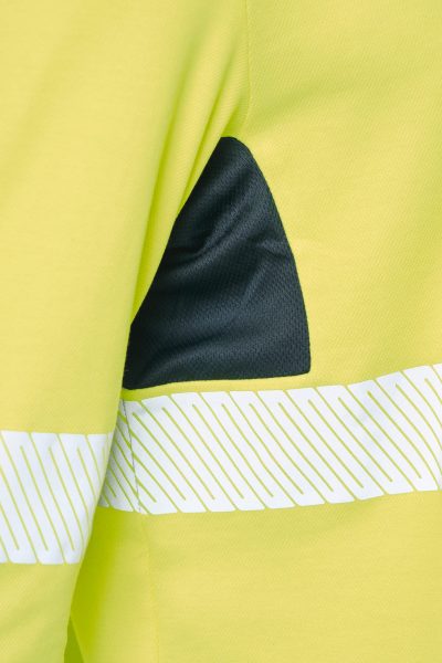 T-shirt de sécurité recyclé col rond manches longues unisexe – Image 7