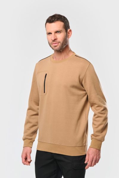 Sweat-shirt Day To Day zip poche contrastée unisexe – Image 19