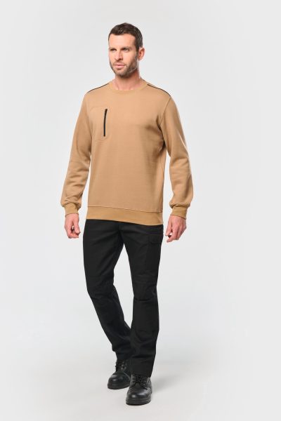 Sweat-shirt Day To Day zip poche contrastée unisexe – Image 22
