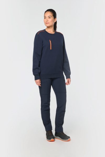 Sweat-shirt Day To Day zip poche contrastée unisexe – Image 7