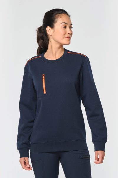 Sweat-shirt Day To Day zip poche contrastée unisexe – Image 5