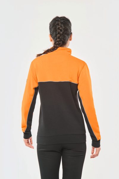 Sweat-shirt écoresponsable col zippé unisexe – Image 6