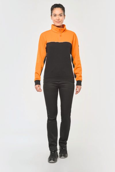Sweat-shirt écoresponsable col zippé unisexe – Image 7