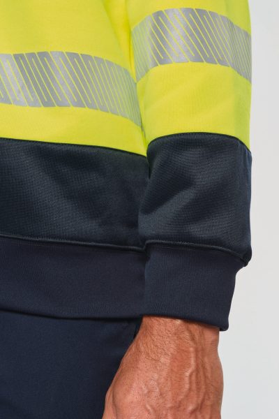 Sweat-shirt de sécurité recyclé col rond unisexe – Image 5