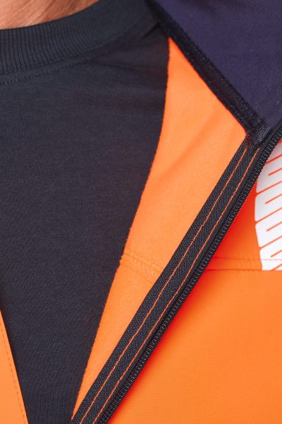 Veste softshell de sécurité recyclée avec manches détachables unisexe – Image 6