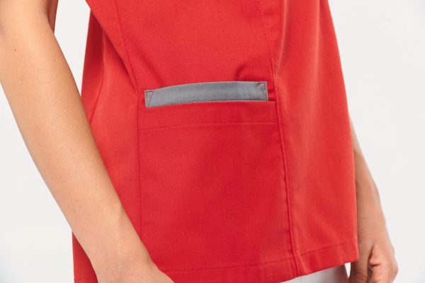 Blouse polycoton avec boutons-pression femme – Image 10