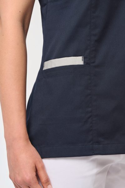 Blouse polycoton avec boutons-pression femme – Image 4