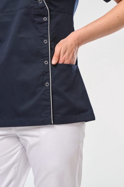 Blouse polycoton avec boutons-pression femme – Image 6