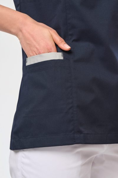 Blouse polycoton avec boutons-pression femme – Image 7