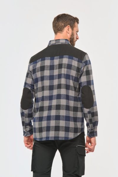 Chemise à carreaux avec poches homme – Image 2