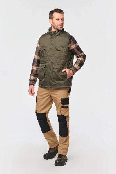 Gilet polycoton multipoches rembourré unisexe – Image 4