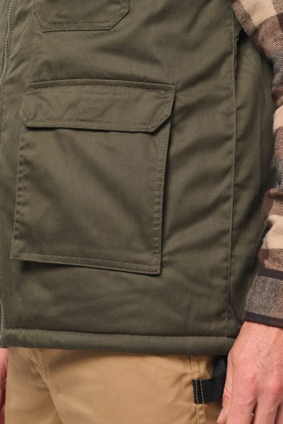 Gilet polycoton multipoches rembourré unisexe – Image 6