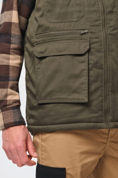 Gilet polycoton multipoches rembourré unisexe – Image 7