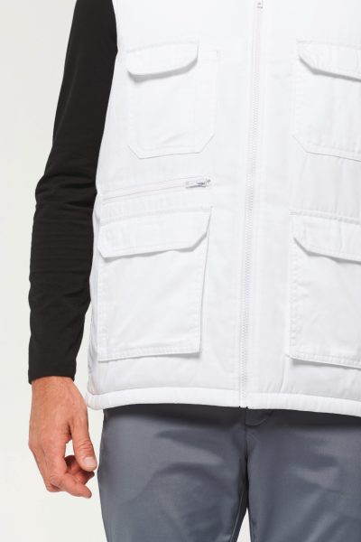 Gilet polycoton multipoches rembourré unisexe – Image 20