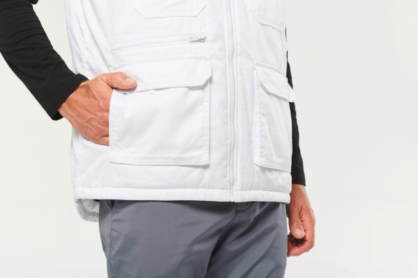 Gilet polycoton multipoches rembourré unisexe – Image 21