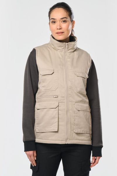 Gilet polycoton multipoches rembourré unisexe – Image 10