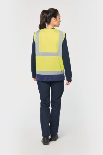 Gilet de sécurité haute visibilité recyclé avec zip unisexe – Image 13